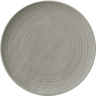Teller fl. rund coup Struktur GRAY 28cm / COUNTRY HOUSE Porzellan