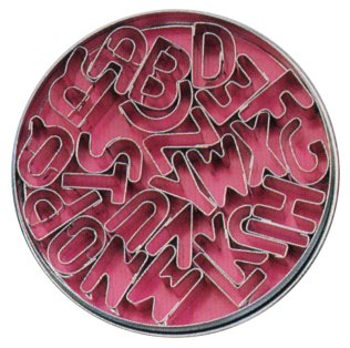 Ausstecher 'Buchstaben' Ø 125 mm