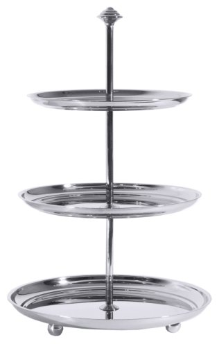 Etagere, dreistufig 39,5 cm Edelstahl