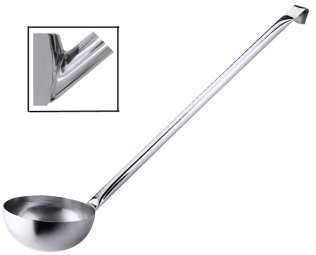 Schöpfkelle, groß 24 cm Edelstahl