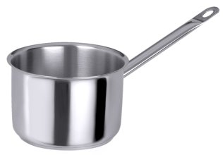 Stielkasserolle, hoch 14 cm Edelstahl