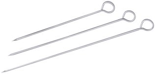 Fleischspieße, rund 20 cm Edelstahl