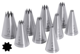 Sterntüllensatz Ø 4 mm Edelstahl