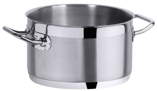 Kochtopf, niedrig 16 cm Edelstahl