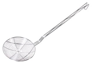 Frittierschaufel rund 28 cm Edelstahl