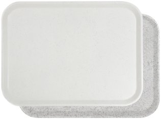 Kantinen-Tablett granitgrau 460 x 360 mm Kunststoff