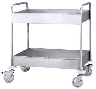Abräumwagen für Geschirr 80 cm