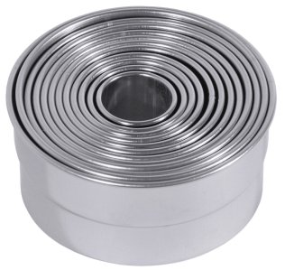 Ausstechformen, rund, glatt 2,5 cm - 10,5 Edelstahl