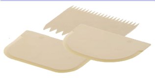 Teigschaber Set 120 x 85 mm Kunststoff