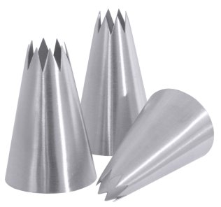 Sterntülle, 8-zackig 12 mm Edelstahl