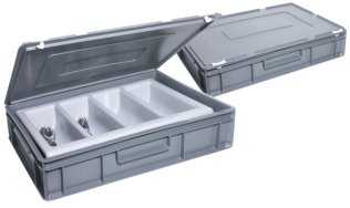 Transportbehälter für Besteckkasten 60 cm Kunststoff