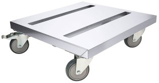 Rollwagen für Thermoboxen Edelstahl