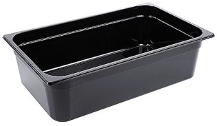 GN Behälter, schwarz 1/1