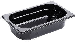 GN Behälter, schwarz 1/4