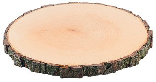 Rindenbrett, rund 23 cm - 26