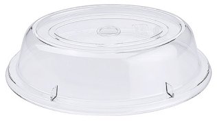 Tellerglocke, klar, oval 26,5 cm Kunststoff