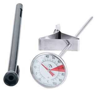 Milchschaum-Thermometer 16,5 cm Edelstahl