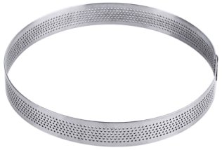 Tortenbodenring, rund, perforiert 15 cm Edelstahl