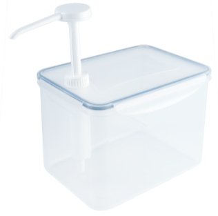 Dispenser, eckig mit 30 ml Pumpe Kunststoff