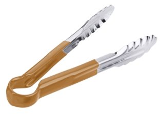 Küchenzange HACCP 24 cm / braun Edelstahl