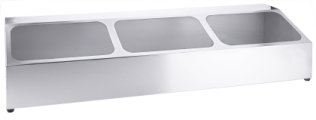 Kasten für GN-Behälter 980 x 250 mm Edelstahl