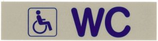 Schilder Behinderten WC 160 x 40 mm