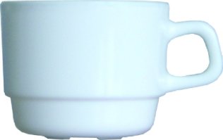 Restaurant Uni Obertasse 19 cl Ø 78 mm Porzellan
