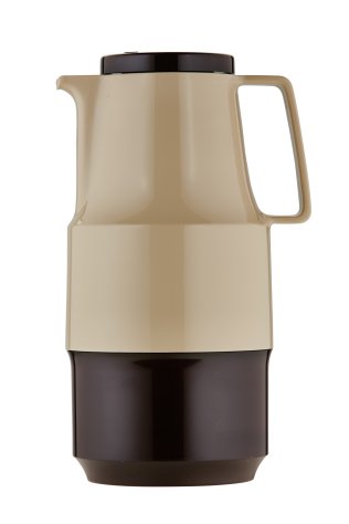 Isolierkanne 1,8 l beige-braun Buffet Kunststoff