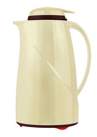 Isolierkanne Wave Push 1,0 l vanille Kunststoff