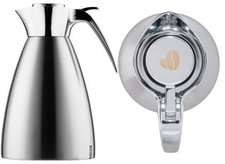 Isolierkanne Supreme 1,5 l Gravur Kaffeebohne Edelstahl