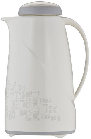 Isolierkanne Wave 1,0 l Tea Time weiß Kunststoff
