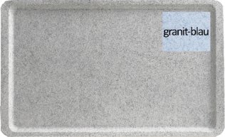 Tablett 53X32cm GN GP4002 granit-blau Kunststoff