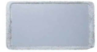 Tablett 53x32 cm GN GL 4002 grau auf granit Kunststoff