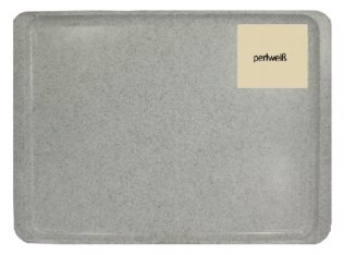 Tablett 46x34,4 cm GP0540 perlweiß Kunststoff