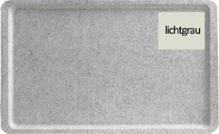 Tablett 53x37cm EN GL3980 lichtgrau Kunststoff
