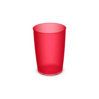 805 Trinkbecher 0,25 l rot-transparent