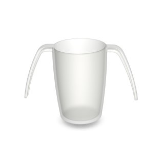 816 2-Henkelbecher 280 ml natur