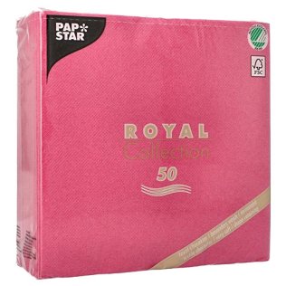 Servietten ROYAL Collection 40 cm x fuchsia 50er Pack