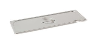 Flachdeckel 2411 GN2/4 mit Griffmulde und Löffelausschnitt GN 2/4
