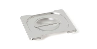 Flachdeckel 161a GN1/6 mit Griffmulde und Ausschnitt für Griffe GN 1/6