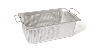GN-Einsatz gelocht mit Stapelklappgriff 11 194 K GN1/1-190 325 x 530 mm GN 1/1 Edelstahl