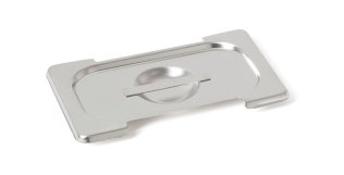 Flachdeckel 191a GN1/9 mit Griffmulde und Ausschnitt für Griffe GN 1/9