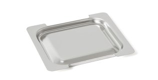 Steckdeckel 166a mit Ausschnitt für Griffe GN1/6 GN 1/6 Edelstahl