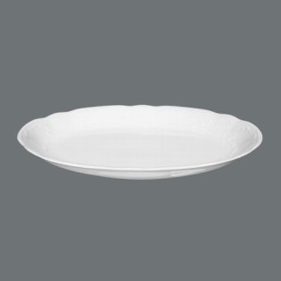 Servierplatte oval 28 cm weiß Salzburg