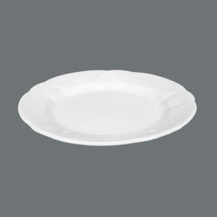 Teller flach 17 cm weiß Salzburg Porzellan