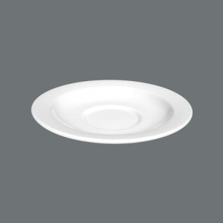 Untertasse Ø 162 mm weiß Meran Porzellan
