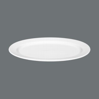 Servierplatte oval 28 cm weiß Meran