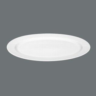 Servierplatte oval 31 cm weiß Meran