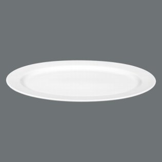 Servierplatte oval 35 cm weiß Meran