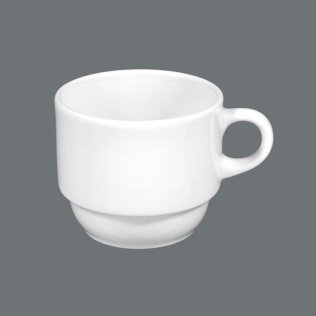 Kaffeetasse 3 / 0,20 weiß Ø 76 mm Meran Porzellan